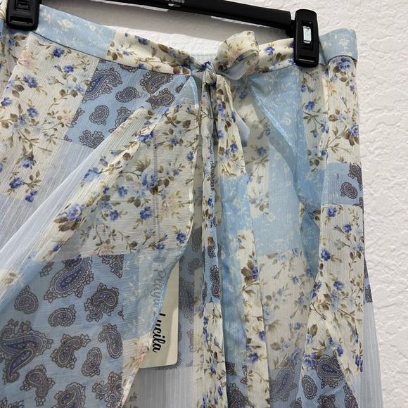 PLAYA LUCILE • Blue Patchwork Sarong • sz Small • - Picture 11 of 16